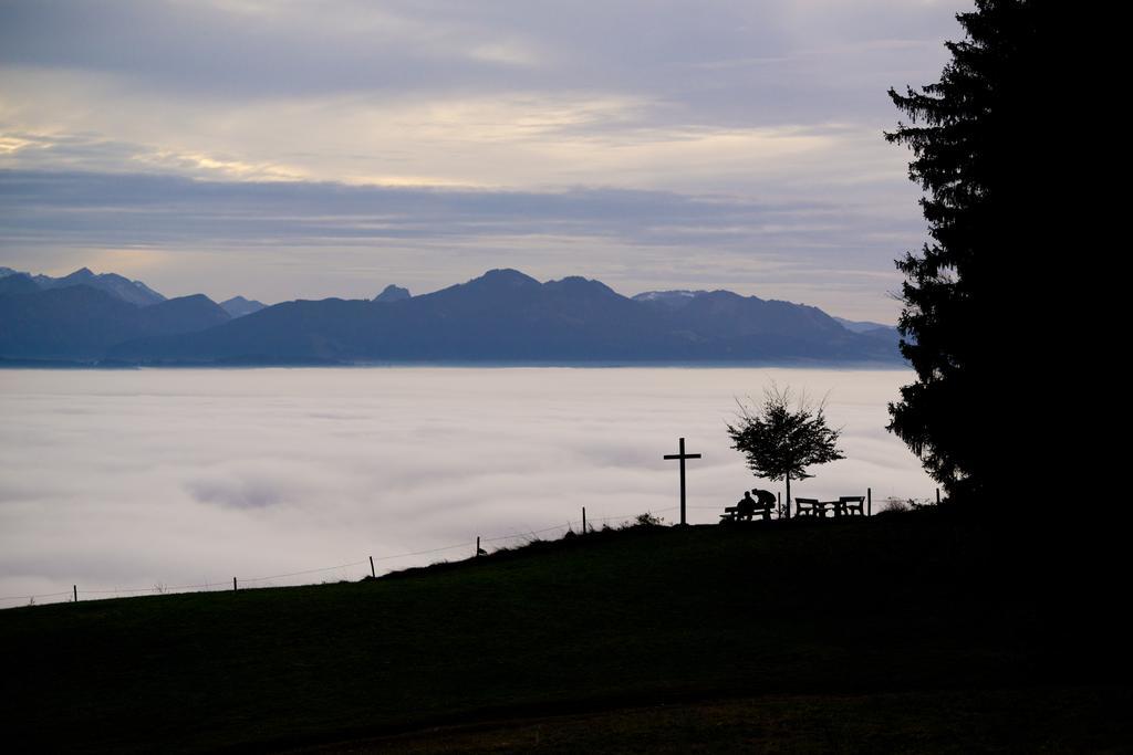 Panoramagasthof Auf Dem Auerberg Bernbeuren Exteriér fotografie